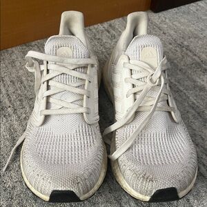 Adidas Cream Athletic Sneakers